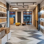 Trendy v oblasti dřevěných podlah, teras a fasád z termodřeva a WPC, designové panely, 3D dýhy a také ekologický vinyl CORKART. Designblok 2025. Zdroj: tiskové materiály Designblok