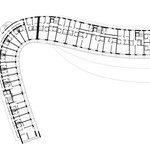 Půdorys 4.NP. Zdroj: STUDIO ARCHITEKTI DRNH