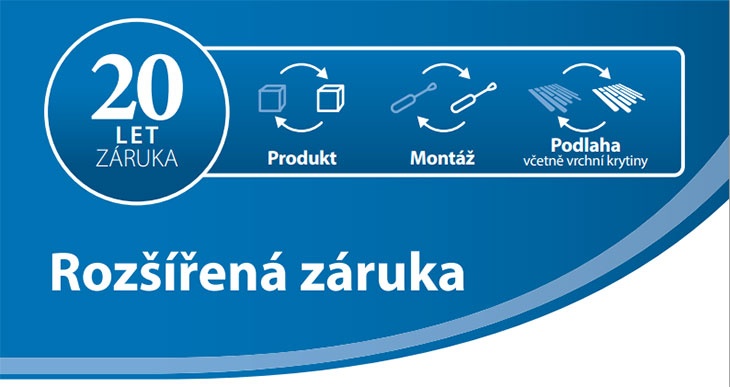 Elektrické topné systémy DEVI s prodlouženou zárukou Elektrické topné systémy DEVI s prodlouženou zárukou