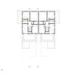 Půdorys podkroví. Zdroj: STUDIO MARTIN CENEK ARCHITECTURE Půdorys podkroví. Zdroj: STUDIO MARTIN CENEK ARCHITECTURE