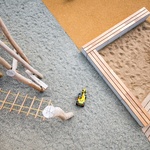 Pohled na hřiště shora. Foto: Pavel Barták