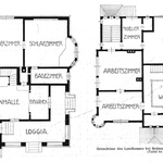 Jurkovičova vila, technické výkresy 1907. Foto: Moravská galerie v Brně