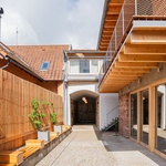 Průhled atriem k průjezdu. Foto: Radek Úlehla