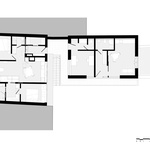 Půdorys 2.NP. Zdroj: STUDIO MATĚJ ŠEBEK ARCHITEKTI