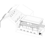 Axonometrie. Zdroj: STUDIO MATĚJ ŠEBEK ARCHITEKTI