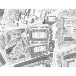 Axonometrie situace. Zdroj: STUDIO CHYBIK + KRISTOF Axonometrie situace. Zdroj: STUDIO CHYBIK + KRISTOF