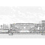 Řez objekty. Zdroj: STUDIO CHYBIK + KRISTOF Řez objekty. Zdroj: STUDIO CHYBIK + KRISTOF