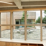 Průhled do atria s terasou. Foto: Ondřej Tylčer