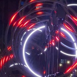 Londýnský Winter Lights Festival na Canary Wharf, foto E. Kopačková