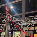 Londýnský Winter Lights Festival na Canary Wharf, foto E. Kopačková