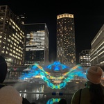 Londýnský Winter Lights Festival na Canary Wharf, foto E. Kopačková