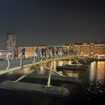 Londýnský Winter Lights Festival na Canary Wharf, foto E. Kopačková