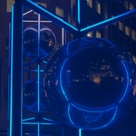 Londýnský Winter Lights Festival na Canary Wharf, foto E. Kopačková