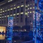 Londýnský Winter Lights Festival na Canary Wharf, foto E. Kopačková