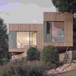 S kaplí za zády, s řekou pod sebou. Přístavba z Francie umí splynout s místem. Foto: Vladimir Jamet