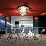 Denní místnost, kuchyňka. Foto: Alex Shoots Buildings