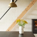 Meyerův původní náčrt sice navrhoval stavbu v této poloze s podobným tvarem střechy jako letní dům, ale chyběly designové detaily. Takže se architekti se inspirovali letním domem, aby pro přístavbu vyvinuli nový designový jazyk. Foto: Andrea Agatzke