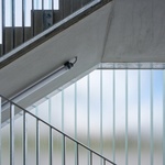 Těleso proskleného schodiště. Foto: BoysPlayNice Těleso proskleného schodiště. Foto: BoysPlayNice