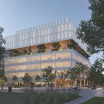 Vizualizace vítězného návrhu budovy VŠCHT. Zdroj: Mangoshake