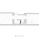 Byt Praha Karlín – půdorys. Zdroj: BekArch