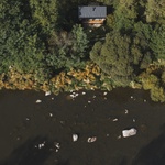 Pohled jižní letecký. Foto: Petr Polák