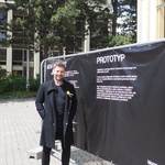 Ing. arch. David Průša;  Platforma architekti, při představování BIOM Module 1  (foto ESTAV)