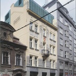 Palác Langhans – rekonstrukce a nástavba, 2002, Praha. Zdroj: ateliér Lábus AA Palác Langhans – rekonstrukce a nástavba, 2002, Praha. Zdroj: ateliér Lábus AA