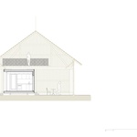Příčný řez. Zdroj: STUDIO FACHA ARCHITEKTI Příčný řez. Zdroj: STUDIO FACHA ARCHITEKTI