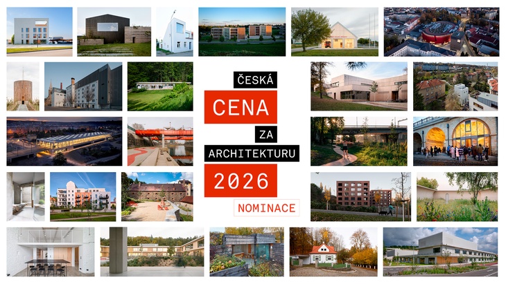 Pětadvacet nominovaných staveb pro 11. ročník České ceny za architekturu 2026. Zdroj: Česká komora architektů (ČKA)