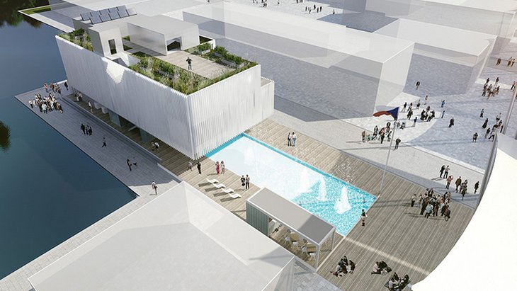 Český pavilon Expo 2015 Milan, zdroj: http://www.chybik-kristof.com Česko začalo stavět pavilon pro výstavu Expo 2015 v Miláně