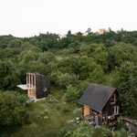 Zahradní pavilon – Boční pohled shora. Foto: Alex Shoots Buildings Zahradní pavilon – Boční pohled shora. Foto: Alex Shoots Buildings