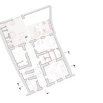 Půdorys 1.NP. Zdroj: STUDIO ORA Půdorys 1.NP. Zdroj: STUDIO ORA
