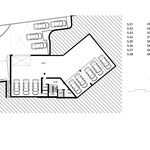 Půdorys 1.PP. Zdroj: STUDIO OK PLAN ARCHITECTS Půdorys 1.PP. Zdroj: STUDIO OK PLAN ARCHITECTS
