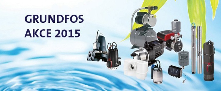 Grundfos AKCE 2015 - čerpadla pro dům a zahradu