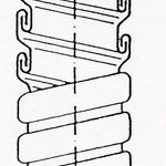 Ohebná komínová vložka se závitově stáčeného pásku z nekorodující oceli ve tvaru písmene S