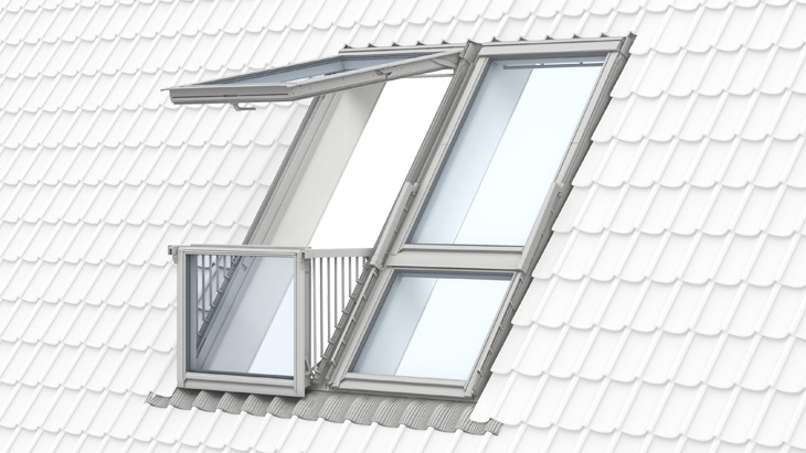 Střešní balkon VELUX Cabrio®