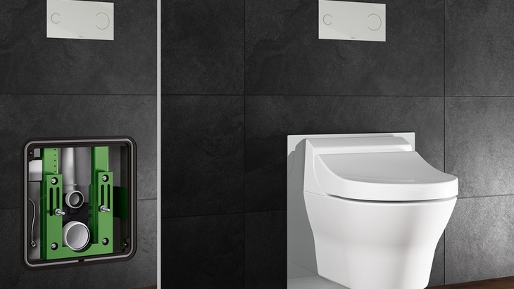 Prvek pro sprchovací WC Viega Eco Plus: univerzální pro všechna sprchovací WC