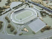 model fotbalový stadion hradec králové