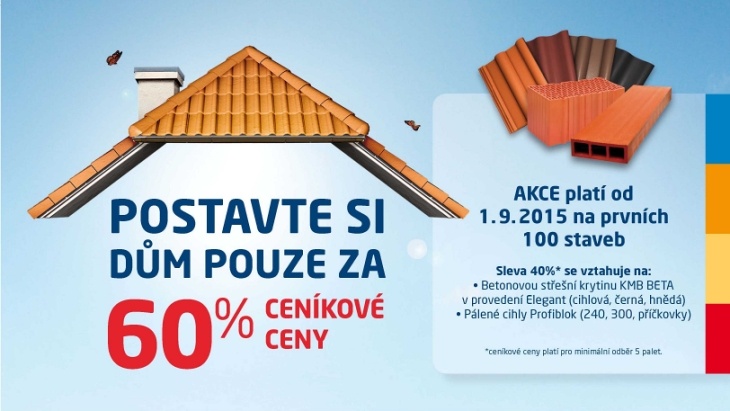 Postavte dům pouze za 60% ceníkové ceny