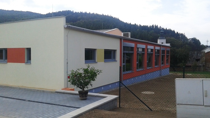 Objekt školky postavený za dva měsíce