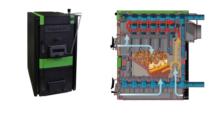 Zplynovací kotel z kvalitní litiny, který umí ekologicky spalovat dřevo i uhlí
