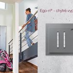 Ego-n - dvojnásobný tlačítkový snímač jako odchodové tlačítko