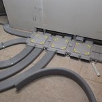 Rozpracované potrubí nuceného větrání Zehnder v podlaze rodinného domu © Petr Bohuslávek
