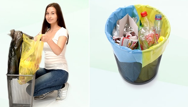 Dvoukomorový pytel na odpadky - novinka pro třídění odpadu