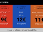 Získejte nejnovější produkty Autodesk na 3 roky se 70% slevou