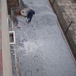Tyto plochy jsou nyní připraveny pro pokládku betonových tvarovek.