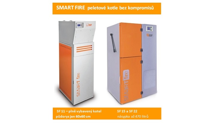 Peletové kotle bez kompromisů nesou jméno SMART FIRE Peletové kotle bez kompromisů nesou jméno SMART FIRE