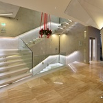 Technistone, schodiště, Crystal Polar White | Hotel Antonie, Czech Republic