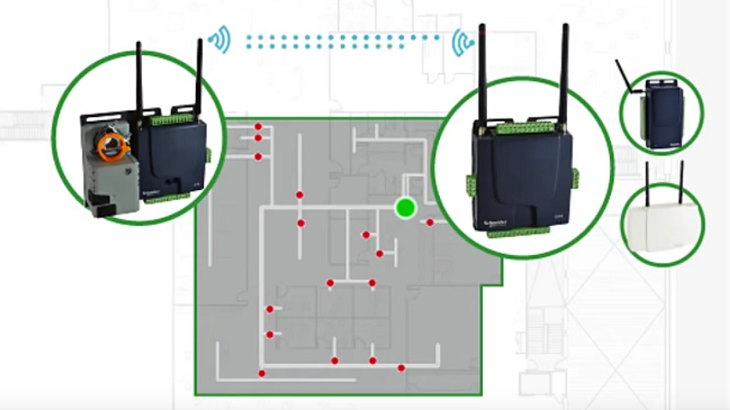 Bezdrátová technologie zvyšuje výkonnost a snižuje energetické náklady budov