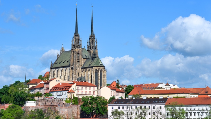 Brno, špilberk, hrad, katedrála